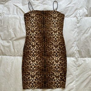 ❤️‍🔥 SOLD ❤️‍🔥 Stretchy Polyester Cheetah Dress